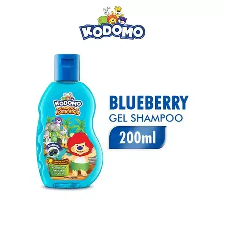 Kodomo Shampoo Gel Blueberry Strawberry Cherry Orange Botol 200 ml - Perawatan Rambut - Conditioner, Haircare Vitamin Wangi Kering Cleanser Lavender Lepek 2
