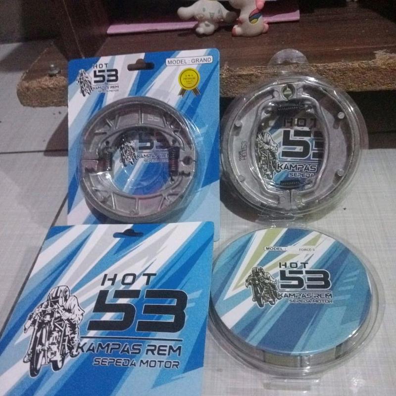 kampas rem pirodo belakang supra grand karisma supra 125 supra fit fit new kirana vega r zupiter z poseone f1zr merk hot 53 0
