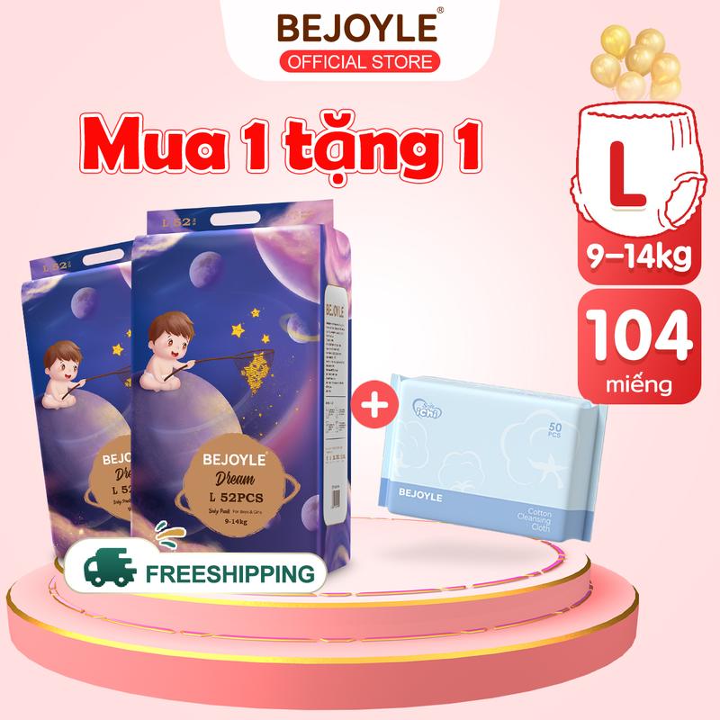 【Combo 2 bịch Bỉm Bejoyle Bỉm Tã Dán Tã Quần Kéo lên bỉm cho trẻ sơ sinh Size S/M/L/XL/XXL/XXXL Bỉm Tã quần 120 miếng Bỉm-mỏng nhẹ siêu khô thoáng cho trẻ tả dán cho bé Trẻ-mới tập đi Em bé