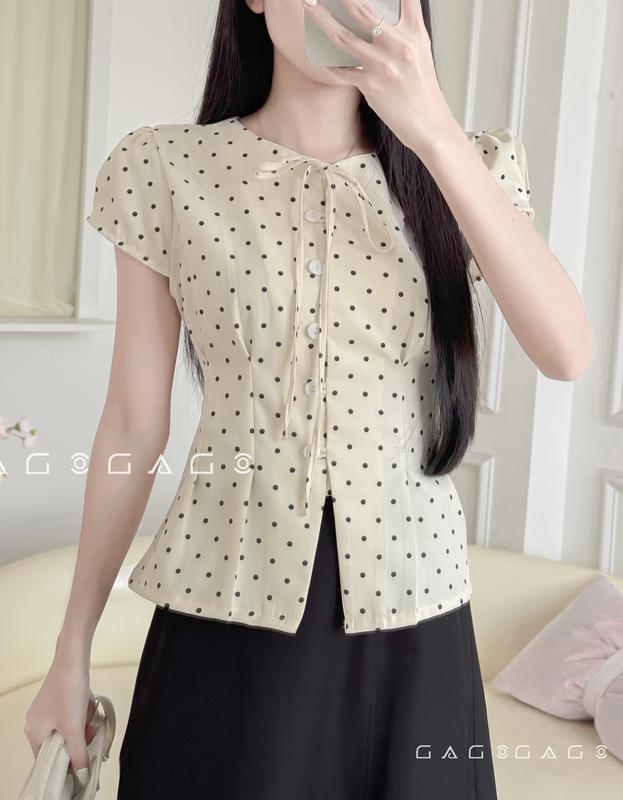 *** Sơ Mi Bi GAGO Brand Vải Cotton Hàn Áo Thiết Kế Local Brand Công Sở