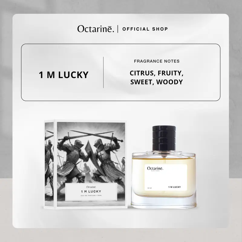 Octarine M LUCKY Parfum Tahan Lama Bergaransi Aroma Mewah Elegant 30ml  PLATINUM
