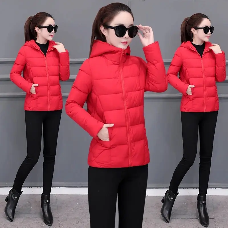 Jaket Winter Wanita Musim Dingin Casual Panjang 5