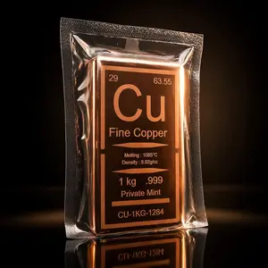 Tembaga Murni 1 Kg .999 Fine Copper Bar Solid Premium Desain Cu Koleksi & Investasi  Seller Abi Faisal