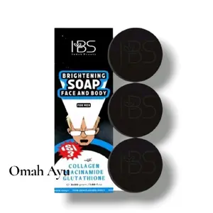 IBS Sabun Cowok isi 3 For Men Original ibs facial wash Brightening Soap Face & Body Mencerahkan dengan kandungan colagen dan niacinamide