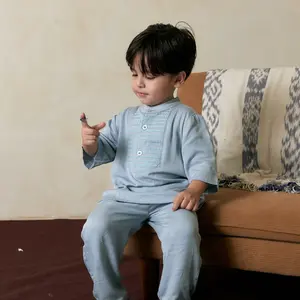 [HELLOMINI] 2-11T Attaya Raya Koko Kembar Ayah Anak Katun | Baju Koko Anak Lengan Pendek HMN21-1