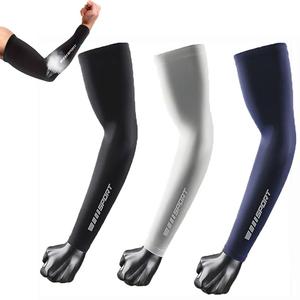 2ペアの腕用UV日焼け防止冷却スポーツ袖、滑り止め付きシルク素材腕カバー（メンズ・レディース向け）。サイクリング、ランニング、バスケットボール、ハイキング、アウトドア活動に最適。