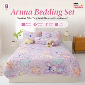 RAJA x TOKO MAMA GIGI Bedcover Set Sprei Sarung Bantal Guling Motif Cantik Anti Panas Anti Gerah & Anti Bakteri 120x200 160x200 180x200 [12]