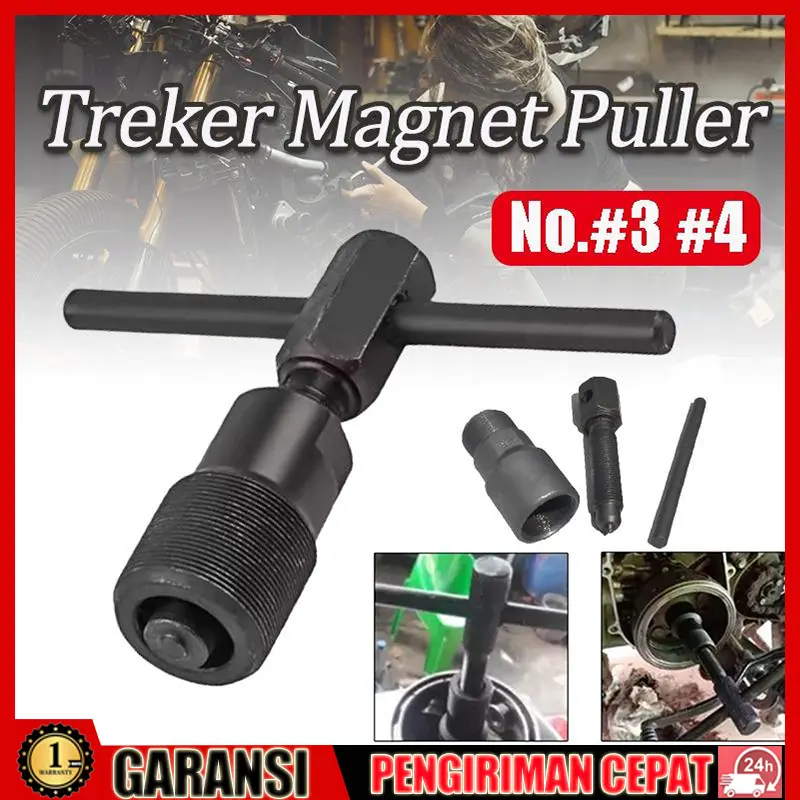 Treker Magnet #3 #4 Alat Bengkel Motor Trecker Tracker Puller Buka Magnit Honda Yamaha Suzuki Beat Vario penekuk akrilik kunci shock
