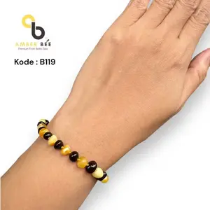AMBER BEE Gelang Amber Dewasa Glossy Milk Cherry G119