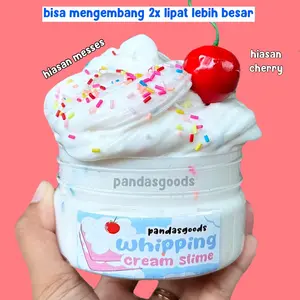 WHIPPING CREAM fluffy slime premium pandasgoods