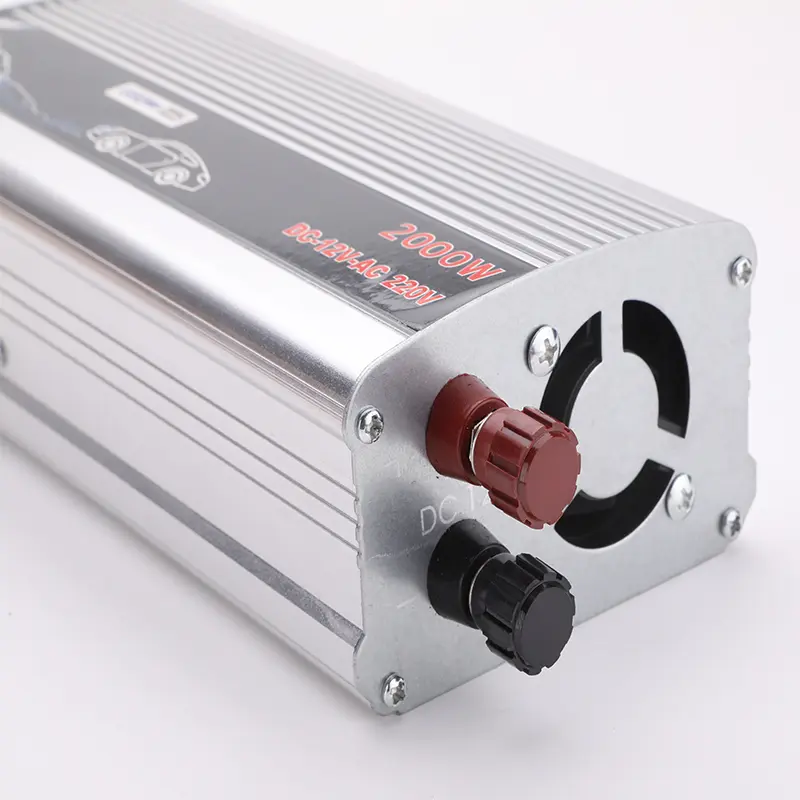 Car Power Inverter 1000Watt/2000 Watt Mobil Pure Sine Wave DC 12V 24V AC 220V Mengubah Arus Listrik Mobil 3