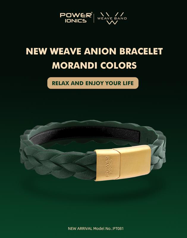 Product Introduction of New Power Ionics 3000ions Morandi Colors Men Womens Fashion Wristband Bracelet Balance Energy Balance Human Body Free Engrave 2