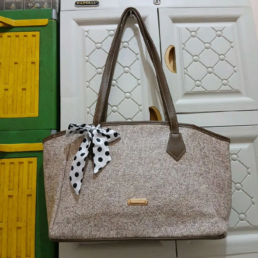 18. Shoulder Bag Canvas Coklat