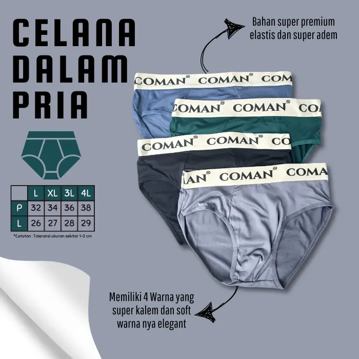 Coman celana dalem segitiga pria murah/celana dalam cowok/celana dalem murah/celana dalam katun/underwear seamless