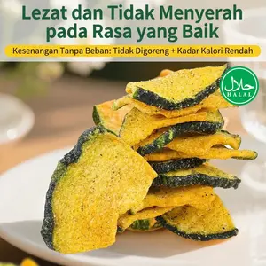 Snack Keripik Labu Kuning Asli Rasa Rumput Laut Cemilan Viral Halal Tidak Digoreng Kadar Kalori Rendah