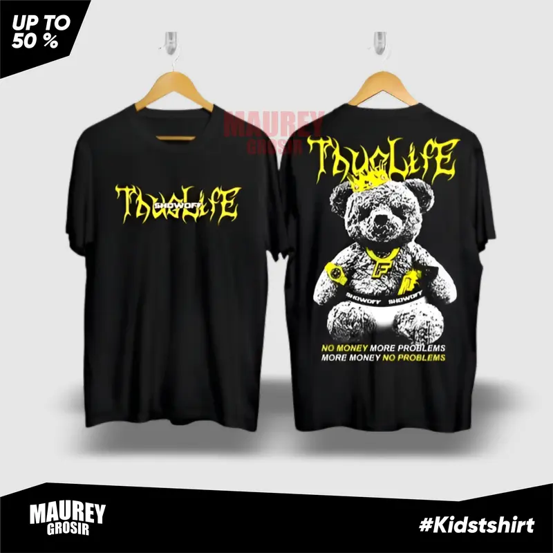 Fashion Anak-Anak Kaos Teddy Bear Usia 5-14th Terlaris Terkeren 2