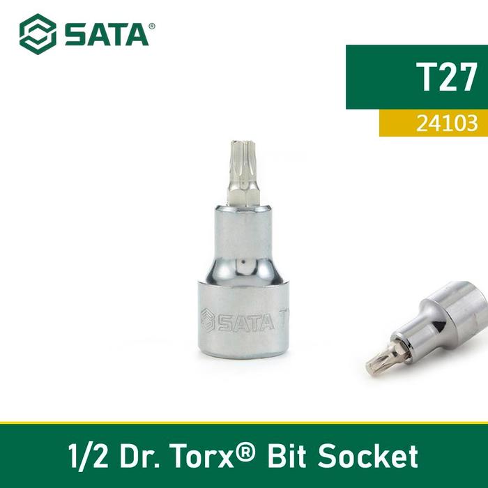 Gambar BIT SOK BINTANG 24103 - 1/2” DR. BIT TORX T27 SOCKET 50MM SATA dari SATA OS Kota Administrasi Jakarta Utara Tokopedia