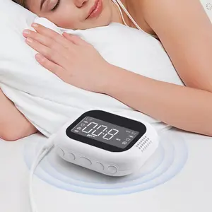 Multifunctional Vibration Alarm Clock Rechargeable LED Display Electronic Clock White Noise Student Strong Wake-up Artifact