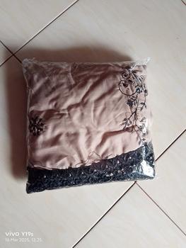 Product Review of MUSYAFFA - Mukena Dewasa Bordir Clara Premium Cantik Mewah Atasan Bawahan Bunga Katun Muslim Mukenah Mukena bordir from A** M**k 0