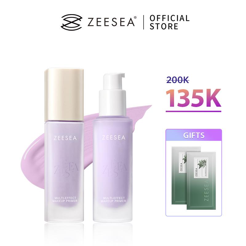  【 Độc quyền Live Chang Ơiii  Kem Lót kem chống nắng mỹ phẩm ZEESEA Trang kem nền Điểm Mặt  Kem Lót Dưỡng Ẩm Cách Khuyết Điểm Làm Sáng Tông Màu 30g 1pcs +  Free Gift Khăn tẩy trang 2pcs 