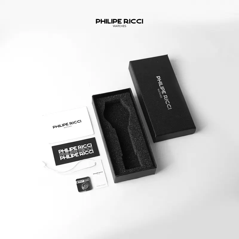 PhiLipe Ricci Jam Tangan Pria Besi Rantai Analog Original PR13 Free Box quartz watches 4