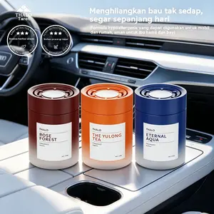 Car Fragrance Parfum mobil padat tanpa alkohol formula murni ekstrak tumbuhan alami, mudah dipasang di cup holder mobil kendaraan. Tidak mudah terbakar, menghilangkan bau buruk kendaraan secara efektif, aman untuk ibu hamil dan bayi, pengharum estetik