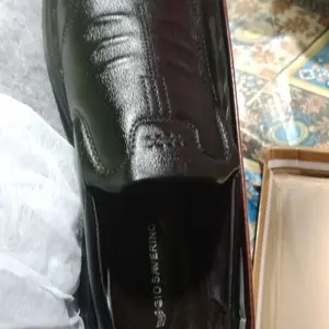 Gio Saverino Sepatu Pantofel Pria Hitam Louis Black Shoes