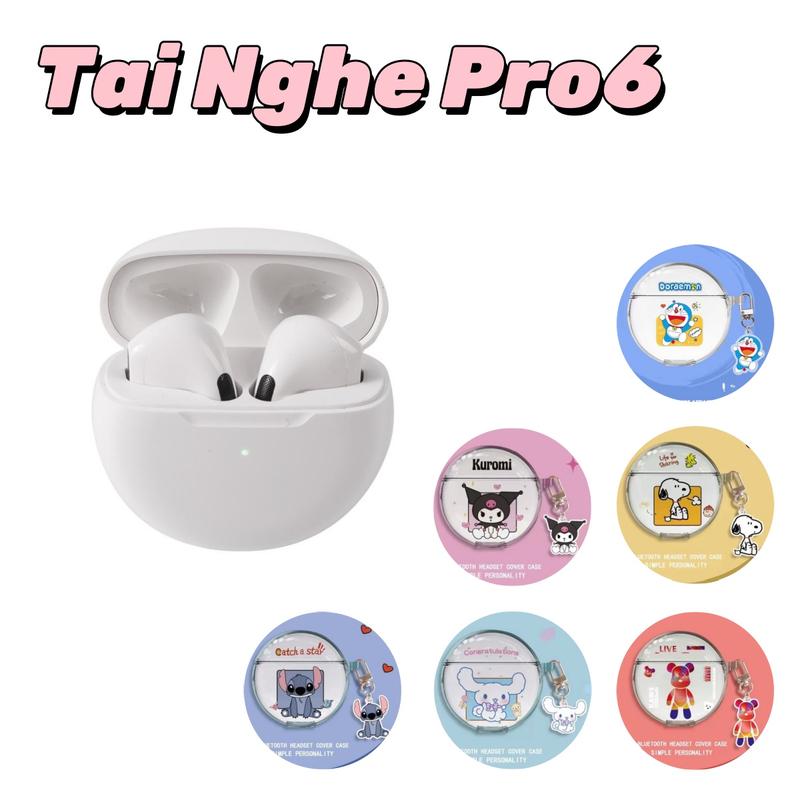 Tai Nghe Pro6 Mini Tai Nghe Bluetooth Không Dây, Tai Nghe TypeC, Tương Thích Với iOS / Android, Âm Thanh Nổi, Mic Tích Hợp, Tai Nghe Âm Thanh