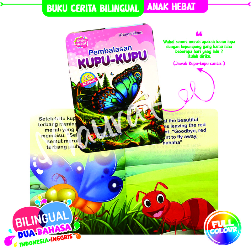 TAH FABEL CERITA BILINGUAL FC - ( 6 JUDUL RANDOM ) Bercerita Fabel Books 9