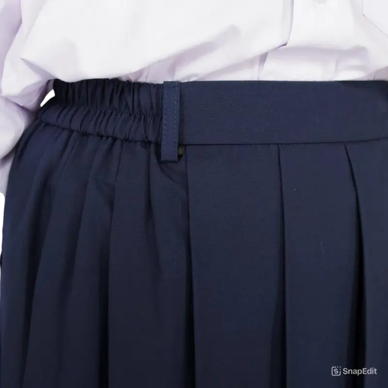 Seragam Sekolah SMP PEREMPUAN Lengan Panjang dan Rok Rimpel Pinggang Kerut Fashion Bordir Baju Anak 5