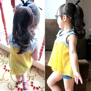 Rambut Palsu Anak Hair Clip Curly Wig Anak 35cm Wig Ponytail Untuk Anak Rambut Palsu Extensions Ponytail Fashion