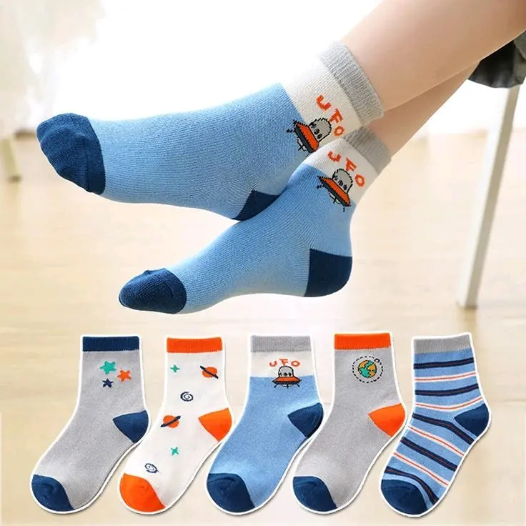 PROMO 6 PASANG KAOS KAKI ANAK PEREMPUAN DAN LAKI LAKI MOTIF TK SD 5