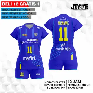 JERSEY KAOS BAJU VOLI Pro Liga 2023 BJB - DEWASA ATASAN + CELANA