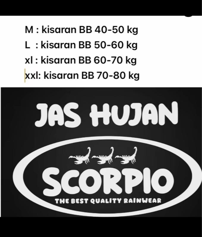 Celana saja scorpio pvc tebal elastis