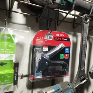 JLD Staples Tembak U/D/T Staple Gun + Isi + Staple Remover Upholstery Stapler Gun 3-In-1 Hekter Tembak Gratis Refill Staples Tembak Guntacker Alat Binder Stationery Tool