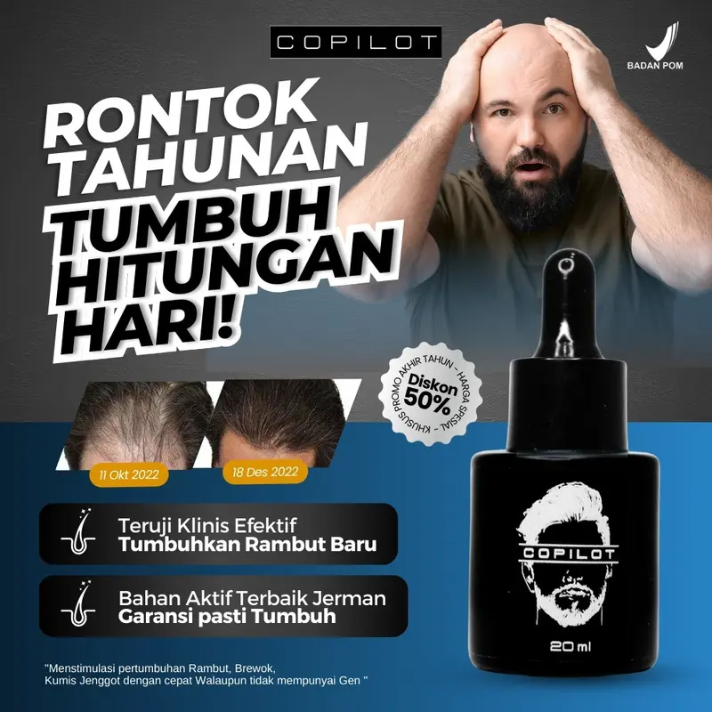 COPILOT Serum Penumbuh Rambut Original Untuk Rambut Rontok 0