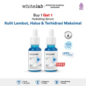 [BUY 1 GET 1] WHITELAB HYDRATING SERUM - SERUM KULIT KERING PERKUAT HIDRASI UNTUK KULIT LEMBAP, HALUS & KENYAL DENGAN HYALURONIC, PANTHENOL & PROBIOTIC [BPOM] Perawatan Wajah