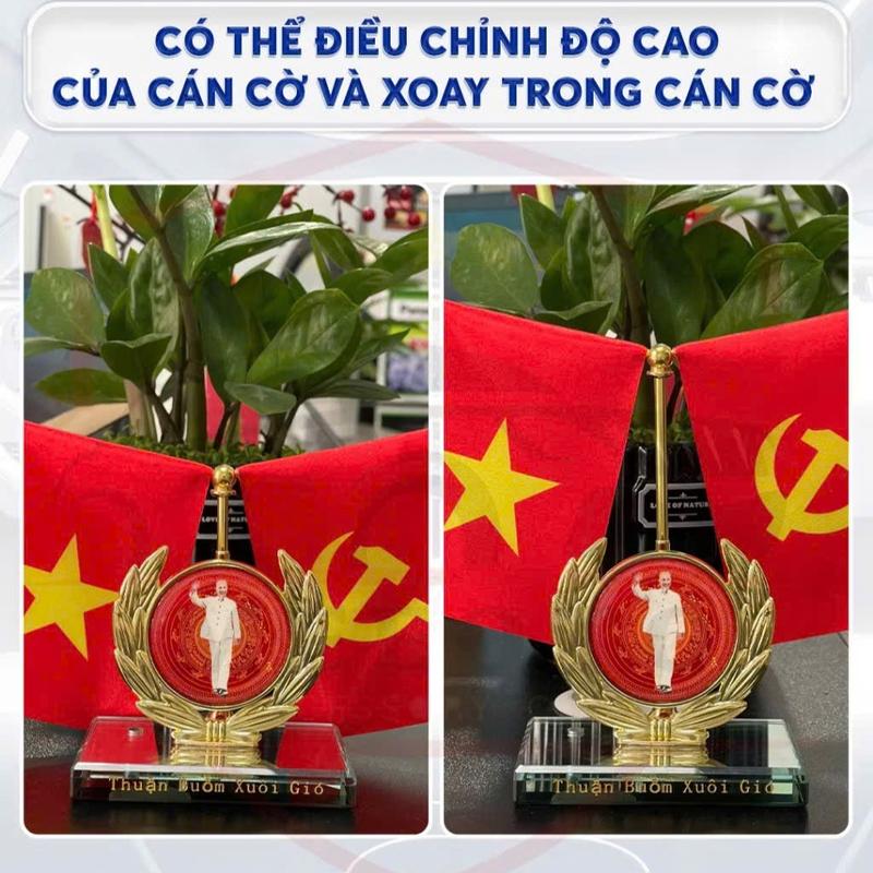 CỜ TỔ QUỐC, CỜ ĐẢNG TÔI YÊU VIỆT NAM. Vật phẩm trang trí taplo xe ô tô, bàn làm việc, góc tủ trưng bày và làm quà tặng 6