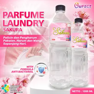 Parfum Laundry SAKURA/Parfum pakaian murah/Pewangi laundry murah TAHAN LAMA 1000ml Merah