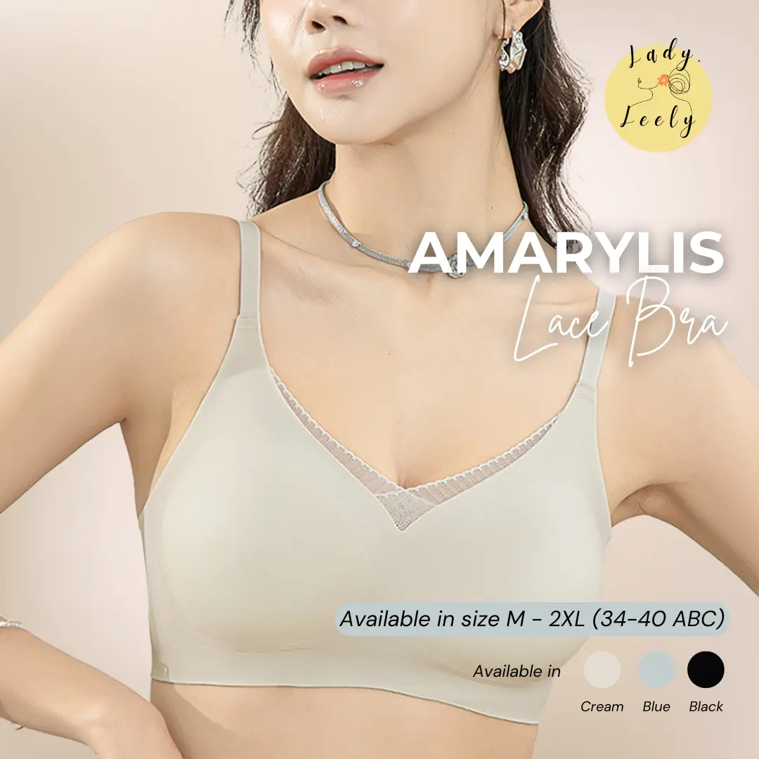 [AMARYLIS] BRA SEAMLESS KAIT BELAKANG TANPA KAWAT/BRA UKURAN BESAR BUSA BH