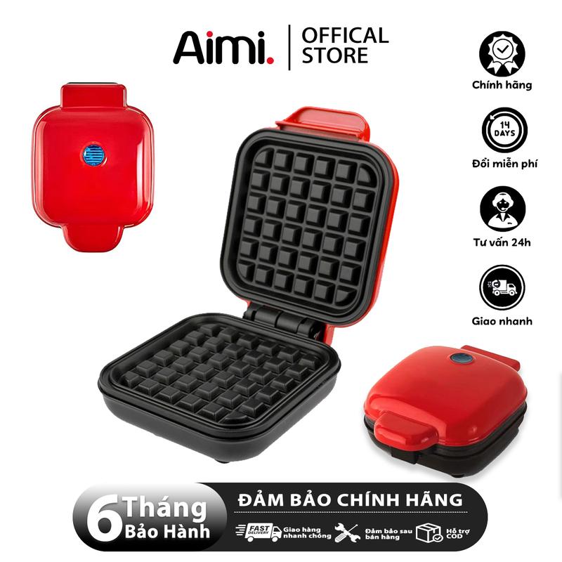 Bánh Waffle - Aimi Nướng Bánh Tàn Ong Chiếc Khuôn Vuông Chưng Yến máy làm đá viên tại nhà