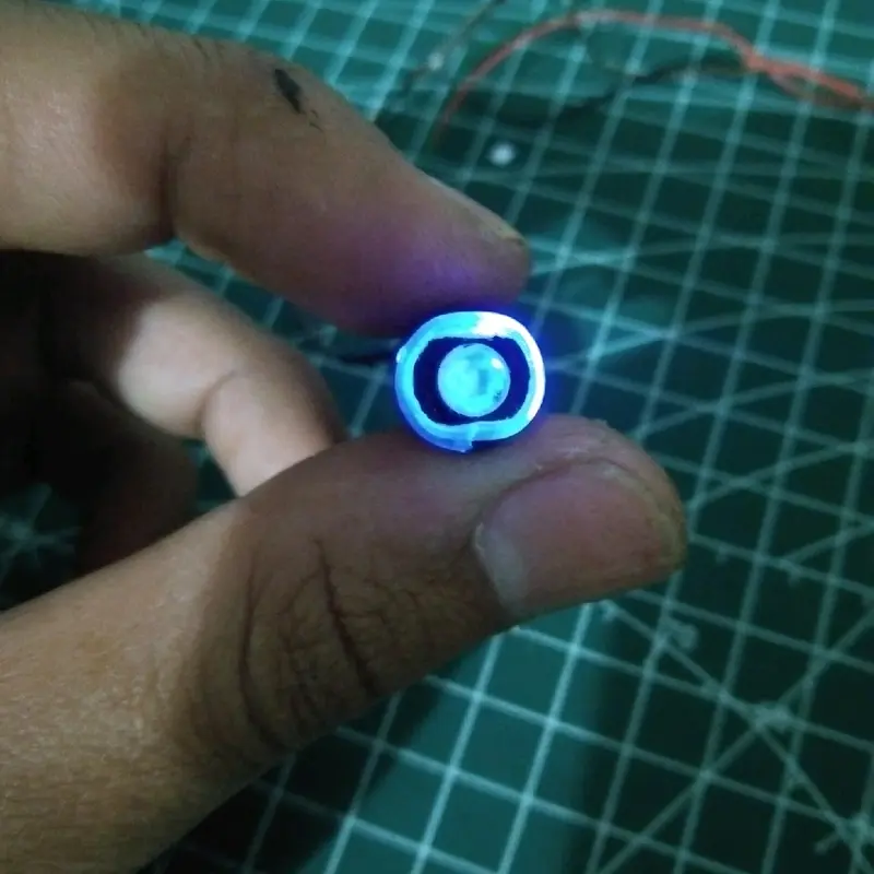 Miniatur Biled (blueXwhite)- Cocok untuk Kerajinan DIY - harga 1pcs lampu lis biru lampu utama putih 0