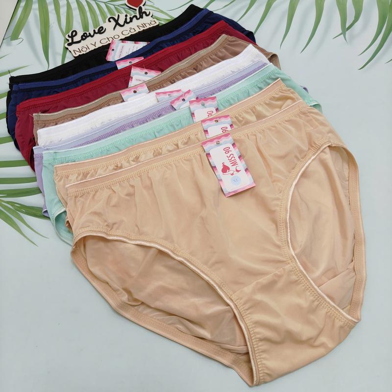   60 - 110 KG  Combo  5 10 Quần lót bigsize Nữ Quần Lót Nữ Thun Lạnh Cạp Cao Lưng Co Giãn Mền Mại Thoáng Mát   KHÔNG TĂNG SIZE   