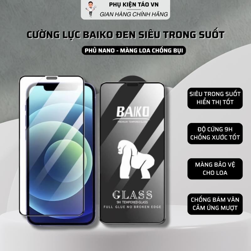 Combo 3 kính Baiko đen TẶNG 1 mèo thần tài may mắn