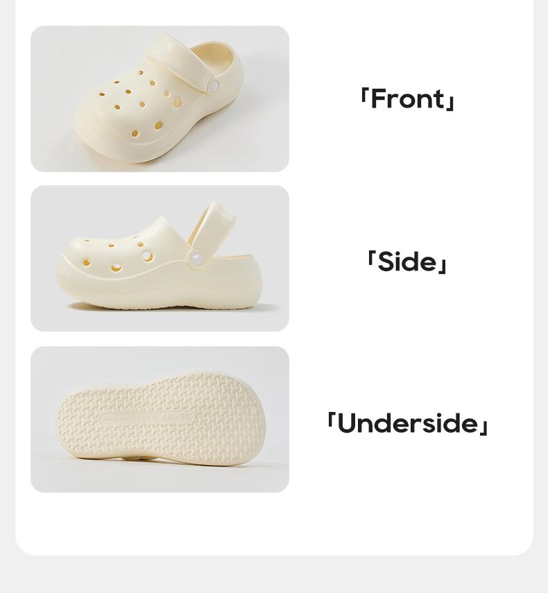 Product Introduction of Guốc Thoáng Khí, UTUNE, Dành Cho Nữ, Đế Dày, Thời Trang, Dễ Thương, Có Thể Đeo Ngoài Trời, Dép, Có Thể Đồ Trang Trí Nhãn Dán Tự Làm 6