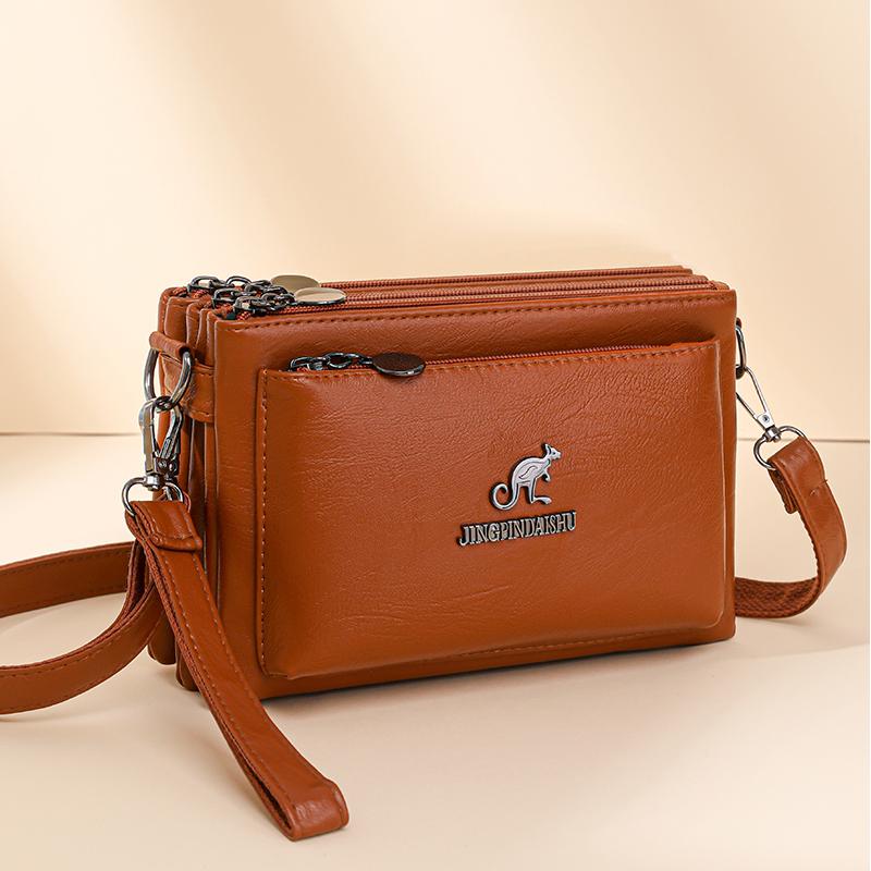 túi đeo chéo nữ,Nhiều Ngăn, Túi Xách Vuông Nhỏ Bằng Da Mềm, Túi Đeo Chéo Và Đeo Vai Thường Ngày Dễ Phối Đồ Túi ,túi xách nữ đeo chéo,cặp da,túi xách nữ quảng châu,túi đựng điện thoại,túi cho mẹ,túi ba gang Bag,túi đeo chéo nữ nhiều ngăn