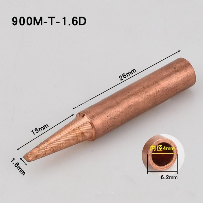 Product Introduction of 10pcs Soldering Pure Copper Soldering Iron Head Protection Longevity Electric Soldering Head 14
