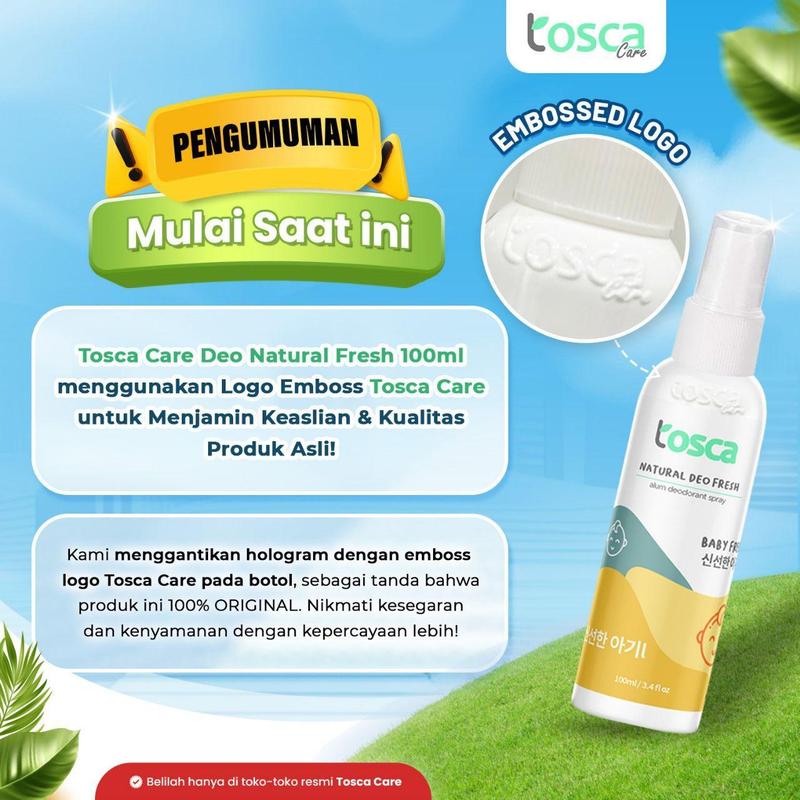 TOSCA Deodorant Tawas Spray 100 ml Deodorant Fruity Series 3