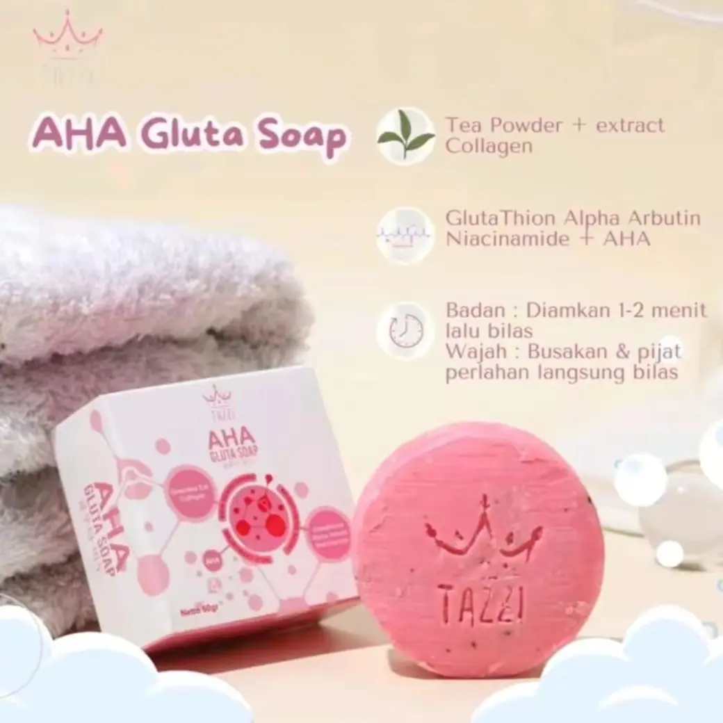 6 pcs Tazzi Gluta Soap kojic