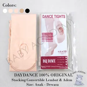 Daydance Day Dance Stocking Tights Legging Original Foot Hole Lubang Telapak Convertible Anak Perempuan Wanita Dewasa Premium